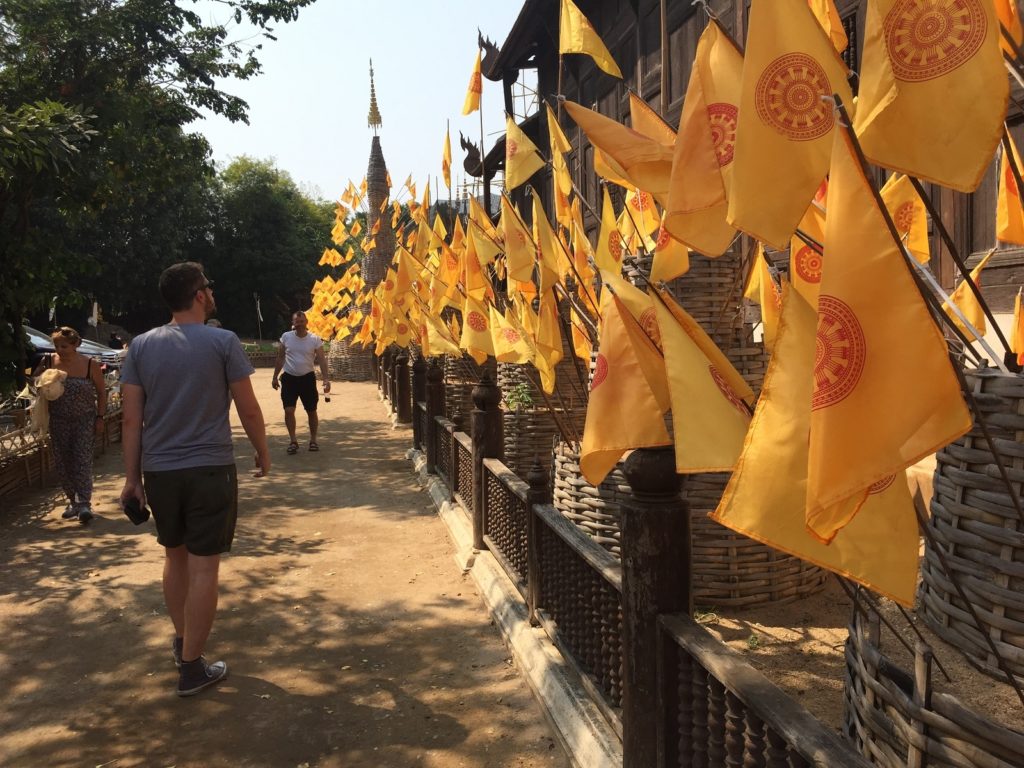 Wooden temple in Chiang Mai