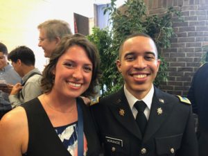 My brother being sworn in as a Lieutenant.