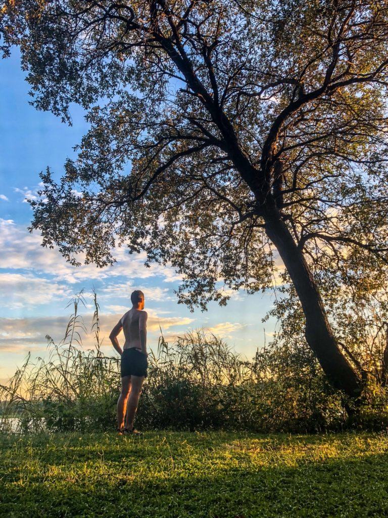 Looking at the Cubango River in the Caprivi Strip