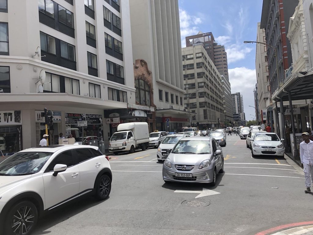 White cars in Cape Town